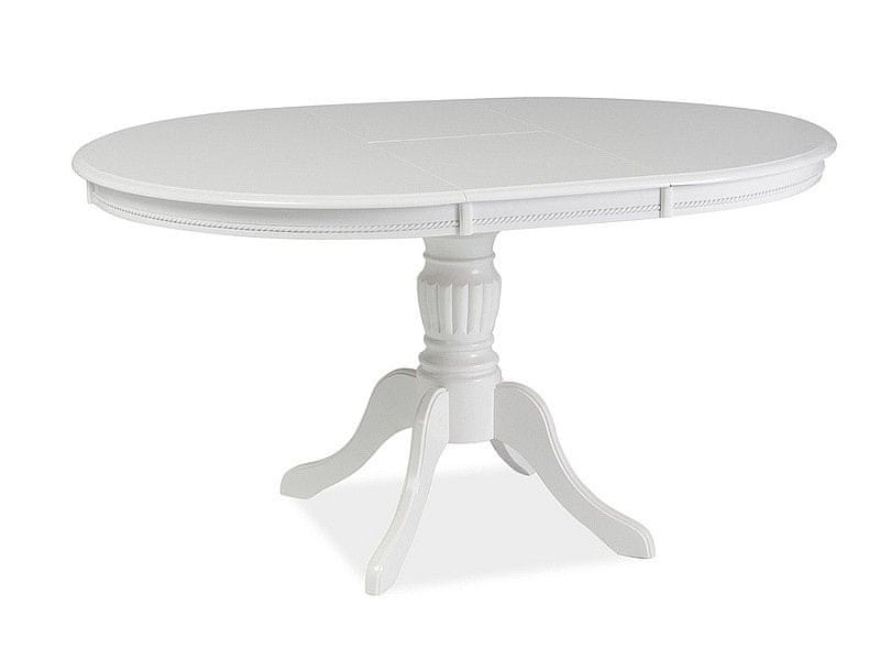 Veneti Rozkladací jedálenský stôl ORFEUS - biely